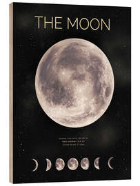 Holzbild The Moon - nobelart