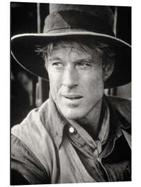 Alubild Robert Redford mit Cowboyhut