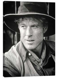 Leinwandbild Robert Redford mit Cowboyhut