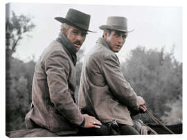 Leinwandbild Robert Redford und Paul Newman im Wilden Westen, 1969