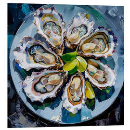 Acrylglasbild Austern-Stillleben I