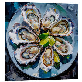 Alubild Austern-Stillleben I