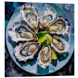 Hartschaumbild Austern-Stillleben I