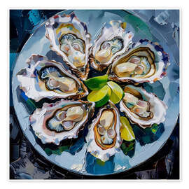 Poster Austern-Stillleben I