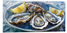 Acrylglasbild Geometrische Meeresfrüchte