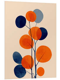 Hartschaumbild Doppelblüte II