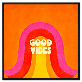 Gerahmter Kunstdruck Retro Good Vibes