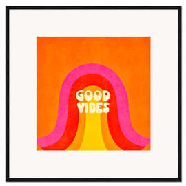 Gerahmter Kunstdruck Retro Good Vibes
