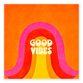 Poster Retro Good Vibes