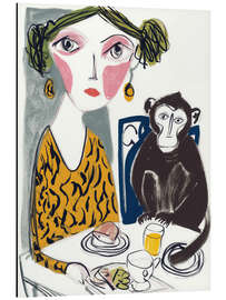 Alubild Frühstück mit einem Freund