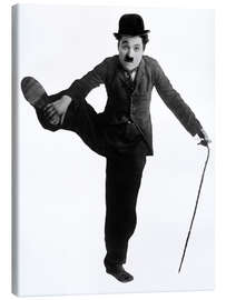 Leinwandbild Charlie Chaplin in "Der Kleine Tramp", ca. 1915