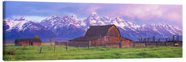 Leinwandbild John Moulton Scheune, Wyoming, USA