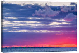 Leinwandbild Sonnenuntergang über Kopenhagen, Dänemark