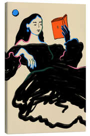 Leinwandbild Mitternachtslektüre