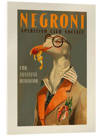 Acrylglasbild Negroni Aperitivo