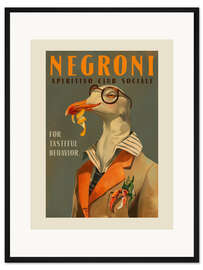 Gerahmter Kunstdruck Negroni Aperitivo