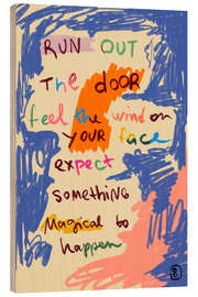 Holzbild Magical Day Message - Sandra Poliakov