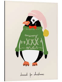 Alubild Dressed up for Christmas - Annick