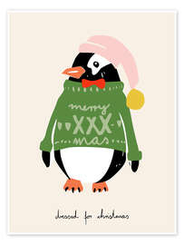 Wandbild Dressed up for Christmas - Annick