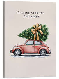 Leinwandbild Driving home for Christmas