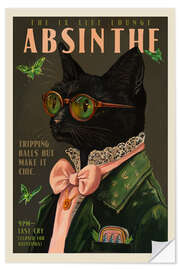 Wandsticker Absinthe - The Ix Life Lounge - The Whiskey Ginger