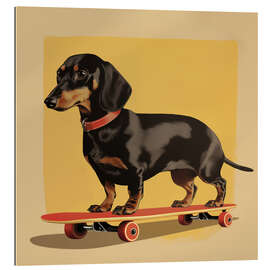 Gallery Print Dachshund Skater