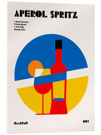 Acrylglasbild Aperol Spritz Cocktail Bauhaus - Retrodrome