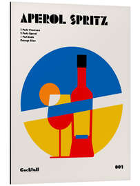 Alubild Aperol Spritz Cocktail Bauhaus - Retrodrome