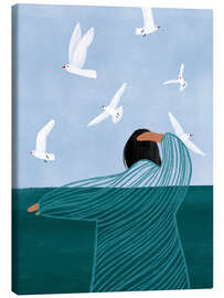 Leinwandbild Ruhe am Meer