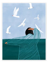 Wandbild Ruhe am Meer - Bea Müller