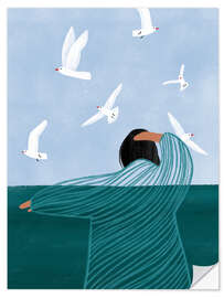 Wandsticker Ruhe am Meer