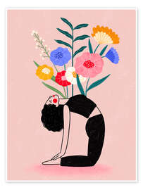 Wandbild Floral Yoga Fusion - Bea Müller
