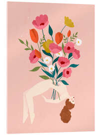 Acrylglasbild Ich bin eine Blume - Bea Müller