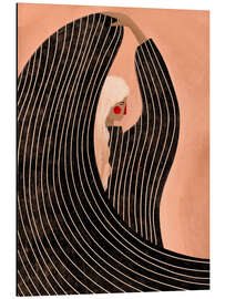 Alubild Die Frau im schwarzen Kleid