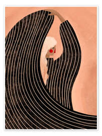 Poster Die Frau im schwarzen Kleid