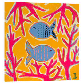 Acrylglasbild Korallenbegleiter - Sandra Poliakov