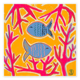 Wandbild Korallenbegleiter - Sandra Poliakov