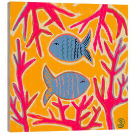 Holzbild Korallenbegleiter - Sandra Poliakov