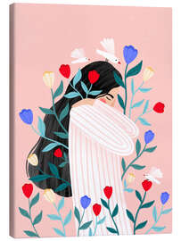 Leinwandbild Blüten und Ruhe