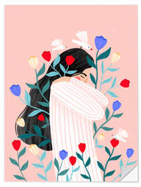 Wandsticker Blüten und Ruhe