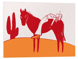 Hartschaumbild Ruhetag der Cowgirl