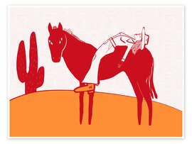 Poster Ruhetag der Cowgirl - Sharyn Bursic