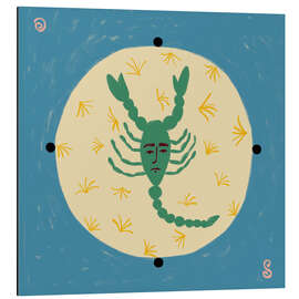 Tableau en aluminium Scorpion With A Human Face - Sandra Poliakov