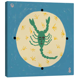 Leinwandbild Skorpion mit menschlichem Gesicht - Sandra Poliakov