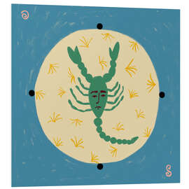 Hartschaumbild Skorpion mit menschlichem Gesicht - Sandra Poliakov