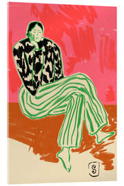 Acrylglasbild Ruhiges Frauenporträt