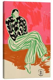 Leinwandbild Ruhiges Frauenporträt