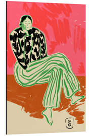 Magnettafel Ruhiges Frauenporträt