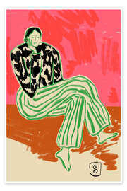 Poster Ruhiges Frauenporträt