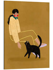 Tableau en aluminium Cat Mum - Bea Müller